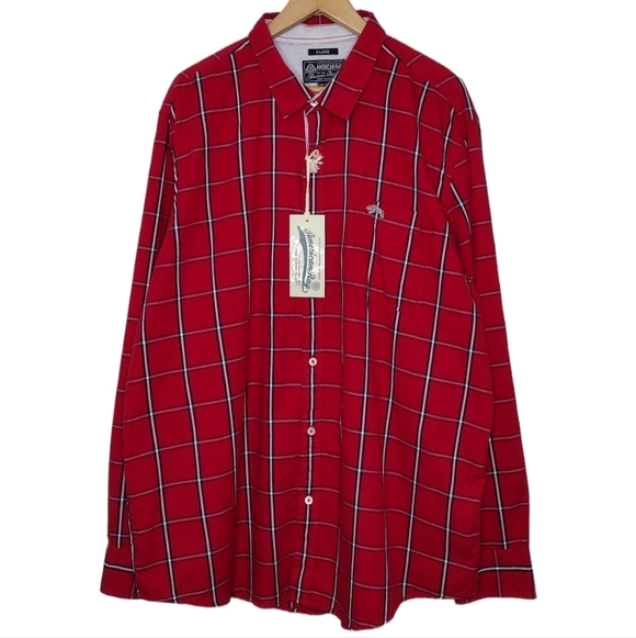 NWT American Rag Men's Plaid Casual Button Down Dress Shirt Size M - Picture 1 of 14